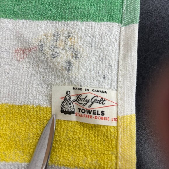 Vintage 1970s Rooster Terrycloth 1/2 Apron Made in Canada One Size Fits Most - Picture 3 of 8